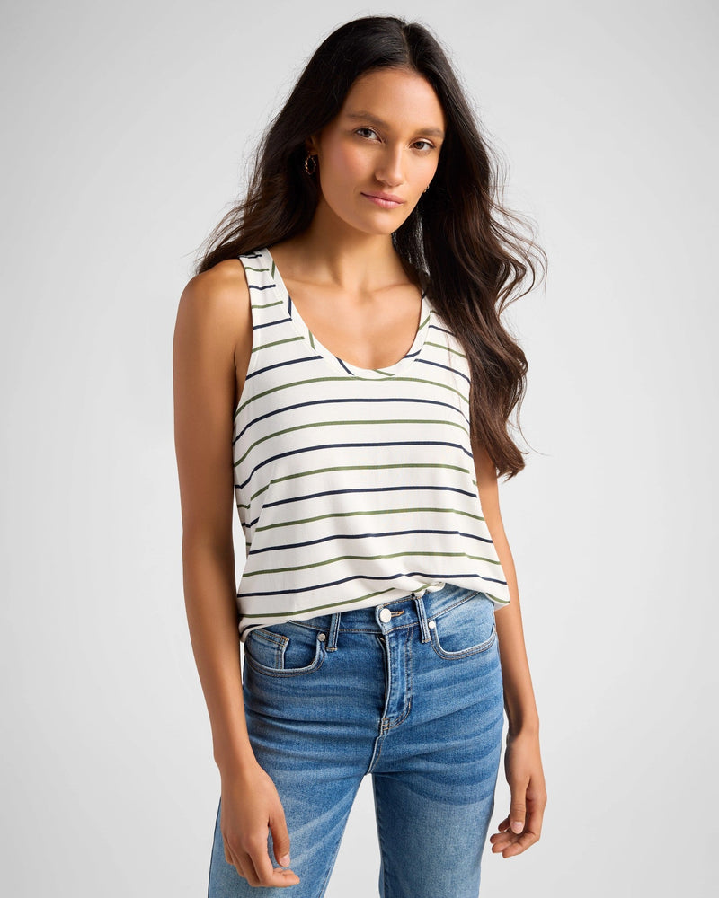 Surfside Stripe Scoop Tank