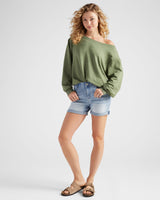 Brooksville One Shoulder Sweatshirt