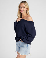 Brooksville One Shoulder Sweatshirt