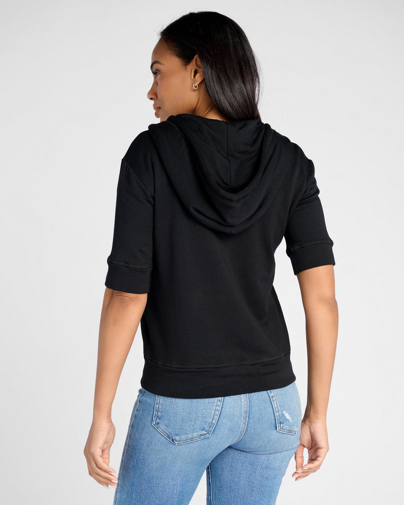 Short Sleeve Zip Hoodie