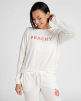 Dreamy Hacci "Peachy" Graphic Pullover