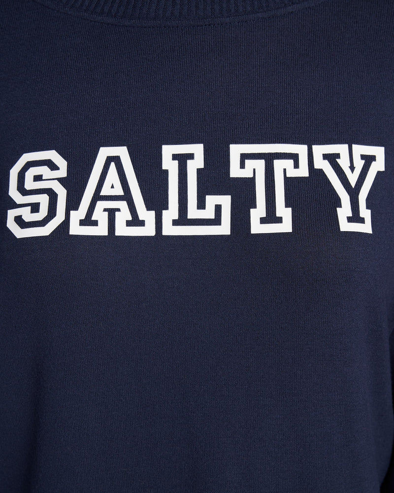 "Salty" Hacci Graphic Crew Sweatshirt