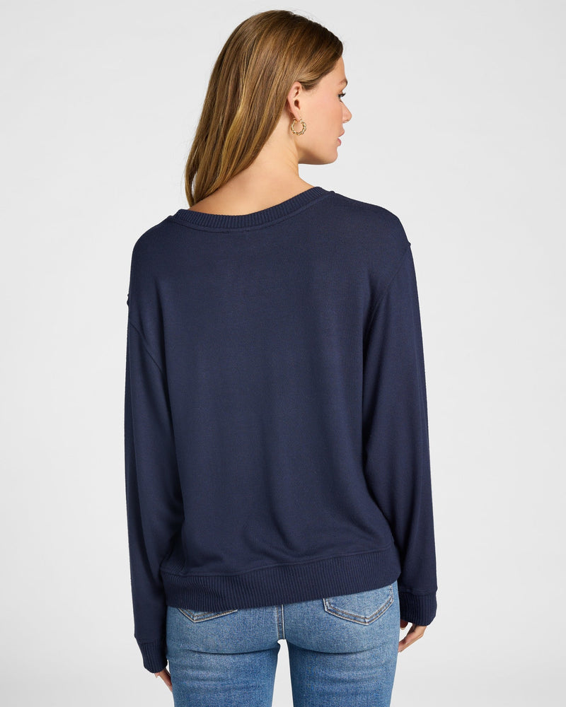 "Salty" Hacci Graphic Crew Sweatshirt