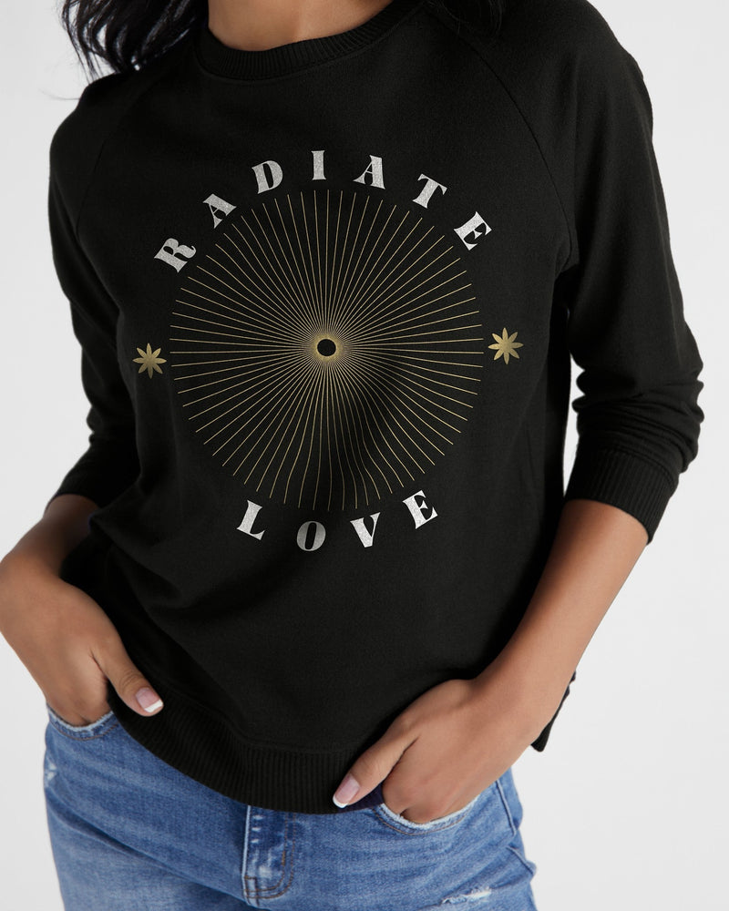 "Radiate Love" Hacci Graphic Crew