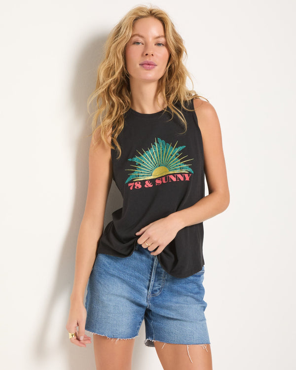 Grace "78&SUNNY" Graphic Muscle Tank