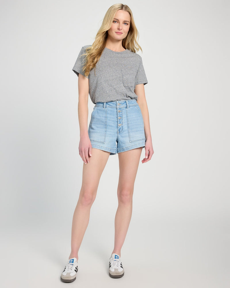 Heathered Luna Pocket Tee
