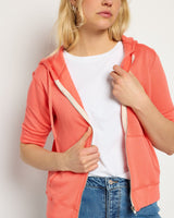 Short Sleeve Zip Hoodie