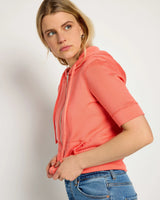 Short Sleeve Zip Hoodie