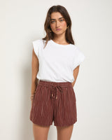 Seafoam Linen Blend Short