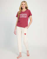 "Tired" Graphic Sleep Tee