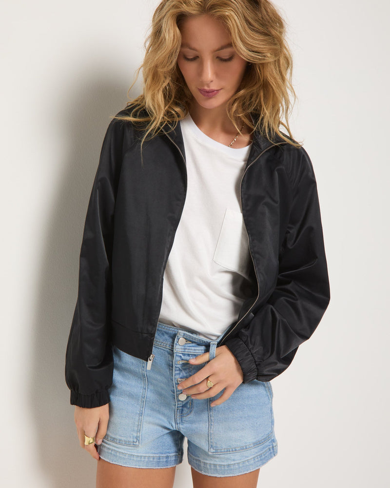 Golden Hour Graphic Bomber Jacket