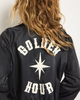 Golden Hour Graphic Bomber Jacket