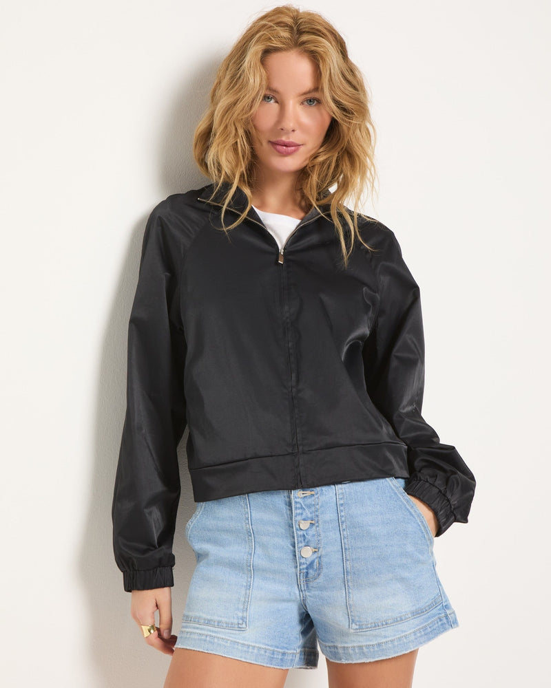 Golden Hour Graphic Bomber Jacket