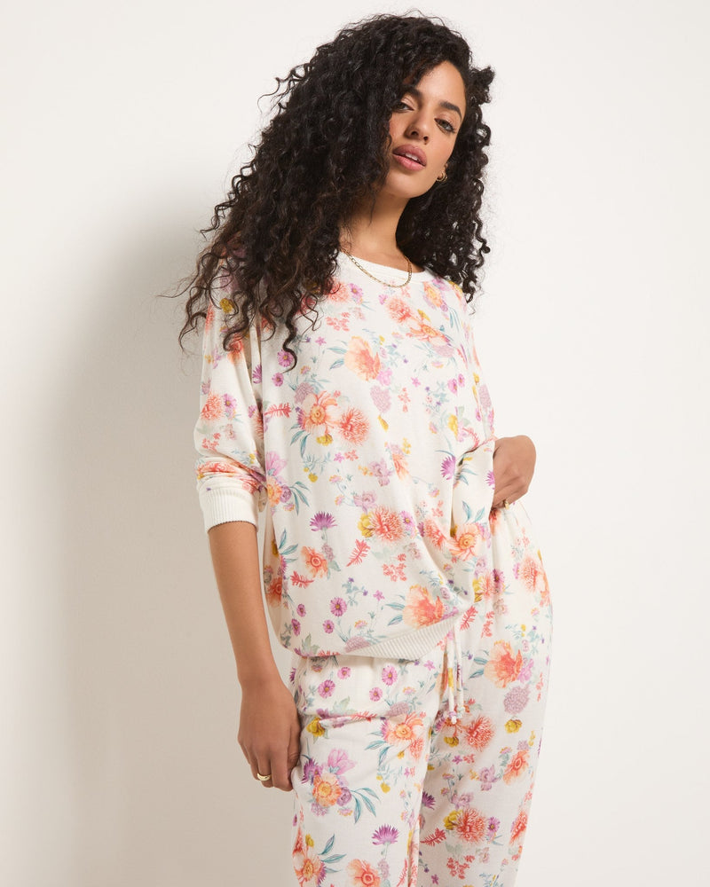 Floral Hacci Crew